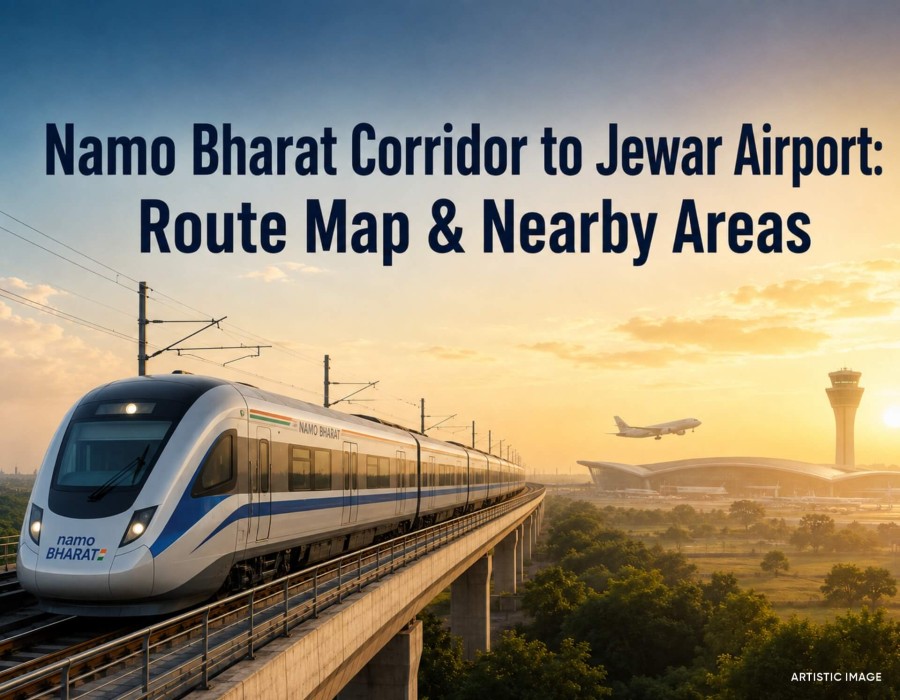 Namo Bharat Corridor to Jewar Airport: Route Map & Nearby Areas